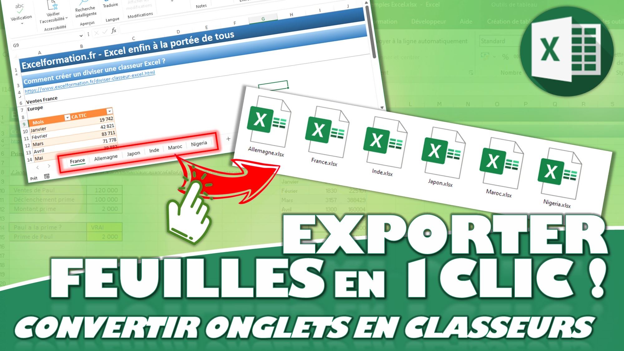 Découvrez comment diviser un classeur Excel en un rien de temps ? - Excel  formation