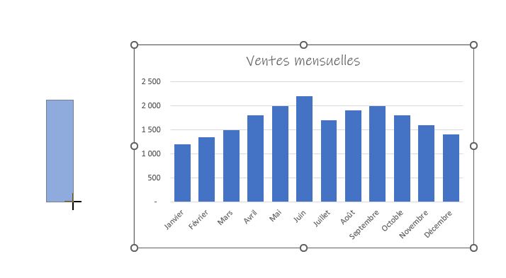 Excel formation - 0018-Graphique dessiné - 09