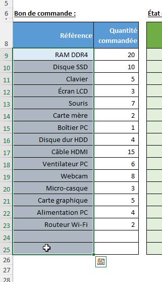 Excel formation - 0019-Entourer cellules - 02