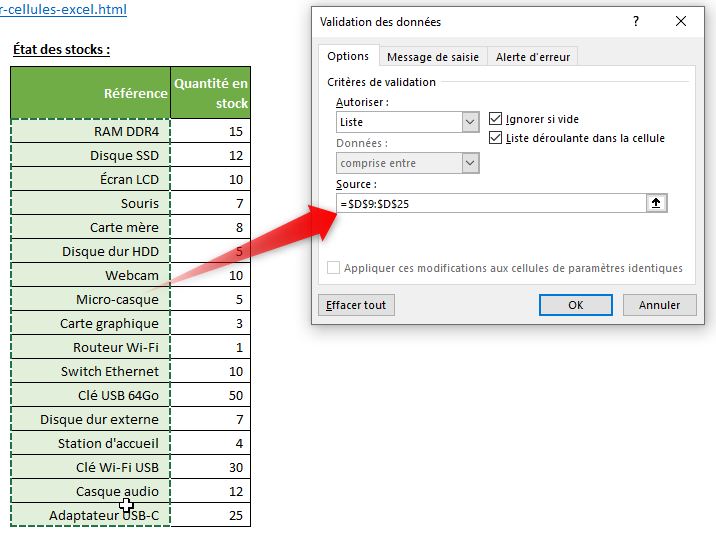 Excel formation - 0019-Entourer cellules - 03