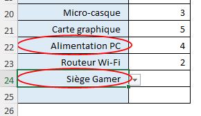 Excel formation - 0019-Entourer cellules - 10