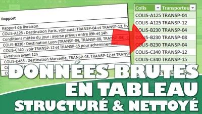 Comment transformer du texte brut en tableau structuré sur Excel avec Power Query