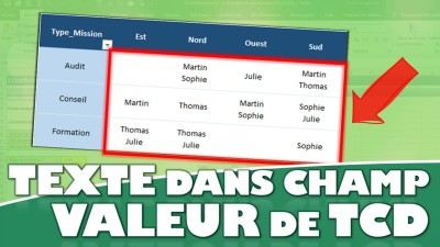 Comment afficher du TEXTE dans le champ valeur d’un Tableau Croisé Dynamique Excel (la méthode méconnue !)