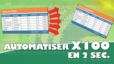 Comment créer 1 tableau répliqué sur 100 feuilles en 3 secondes avec les Groupes d’Excel