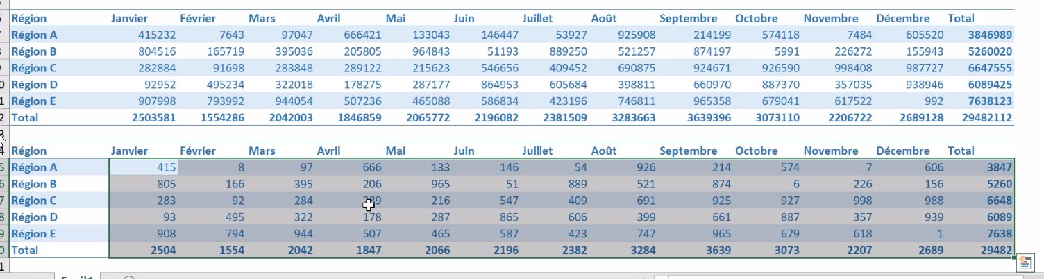 Excel formation - video comment afficher des donnes en milliers d euros k
