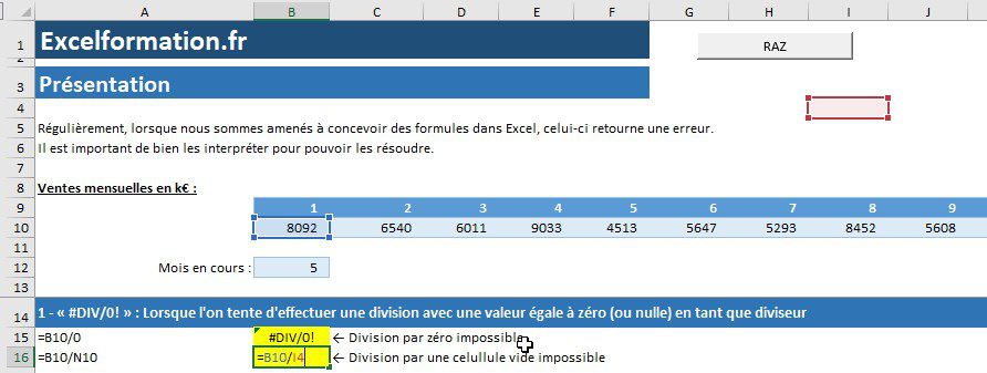 Video Comment Comprendre Et Corriger Les Erreurs De Formule Excel Excel Formation 6540