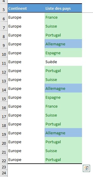 Excel formation - Identifier les doublons - 12