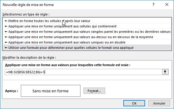 Excel formation - Identifier les doublons - 13