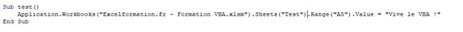 Excel formation - VBA01 VBA C est quoi - 02