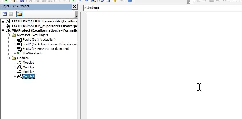Excel formation - VBA04 Analyse d'une macro VBA - 04