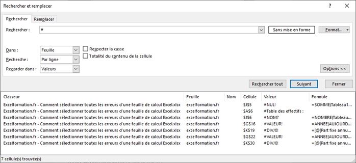 Comment Identifier Et SÉlectionner Toutes Les Erreurs Sur Une Feuille Excel Les 2 Méthodes 