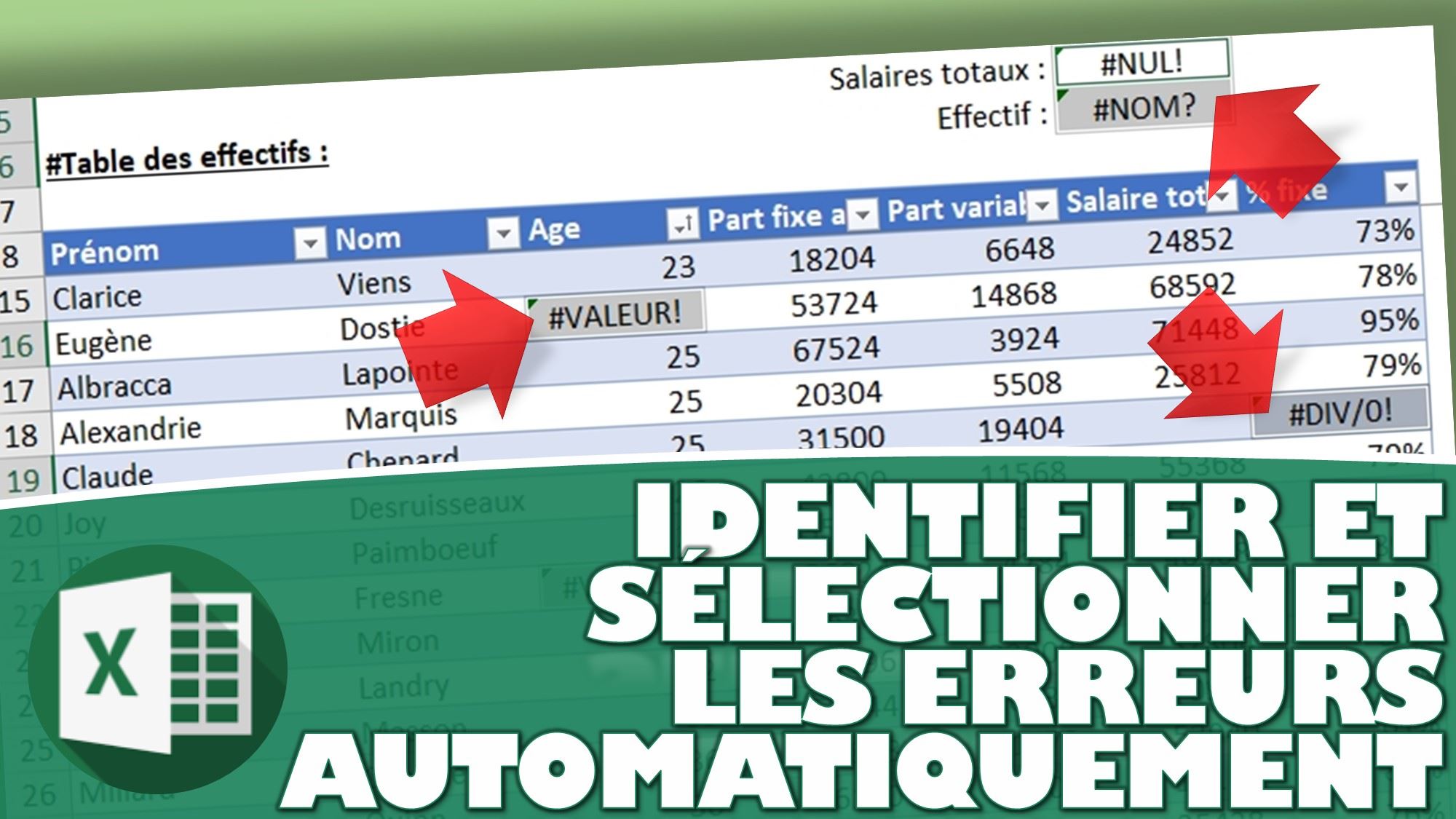 Comment Identifier Et SÉlectionner Toutes Les Erreurs Sur Une Feuille Excel Les 2 Méthodes 