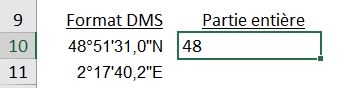Excel formation - conversion données gps - 04