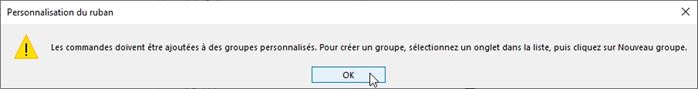 Excel formation - Personnaliser le menu ruban - 03