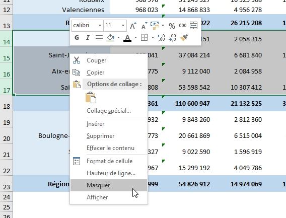 Comment Masquer Ou Afficher Des Cellules Dans Excel Apprendre Excel Pour Les Débutants Excel 