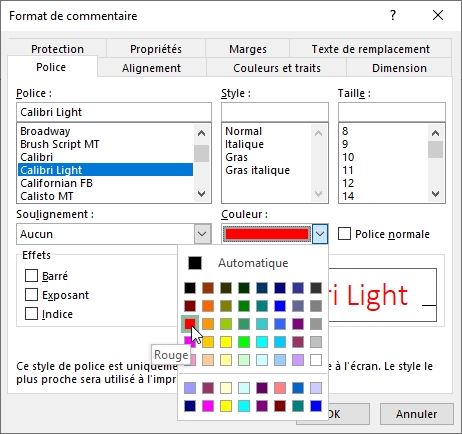 Excel formation - Créer des commentaires de pro - 08