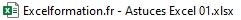 Excel formation - 00 Astuces - 001