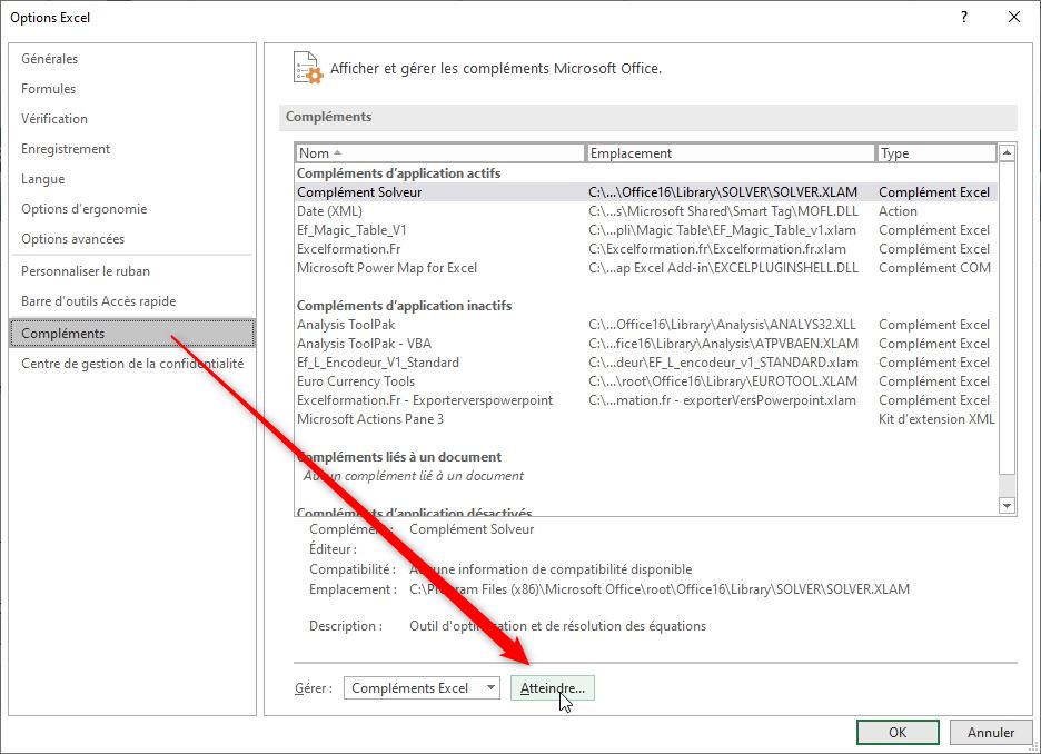 Excel formation - solveur excel - 02