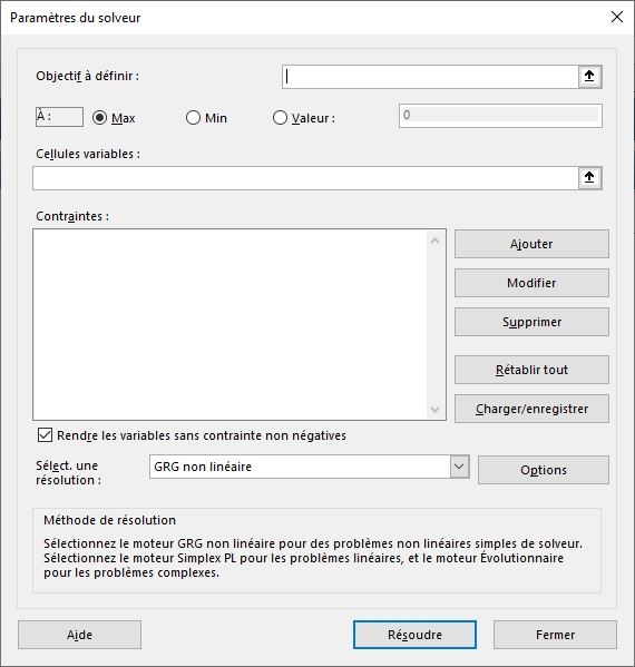 Excel formation - solveur excel - 10