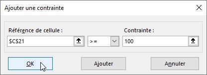 Excel formation - solveur excel - 18