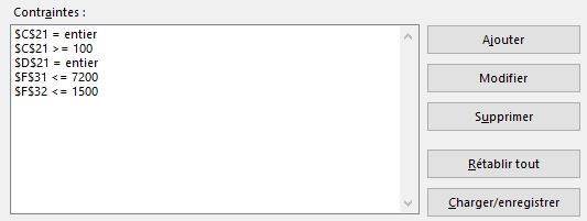Excel formation - solveur excel - 19