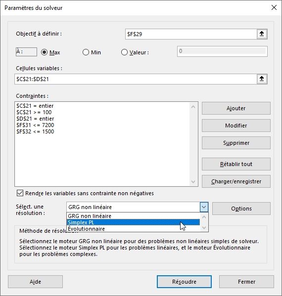 Excel formation - solveur excel - 20