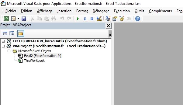 Excel formation - Excel traduction - 09