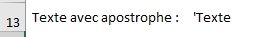 Excel formation - ajouter apostrohpe devant un nombre - 09
