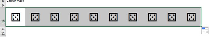 Excel formation - lancer les dès sur Excel - 10