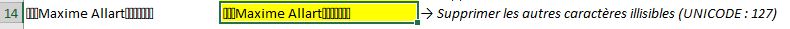 Excel formation - supprimer les espaces - 08