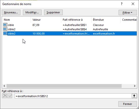 Excel formation - references externes - 10