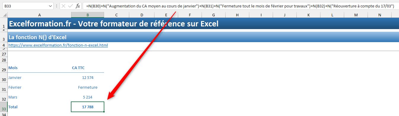 Excel formation - Fonction n - 06