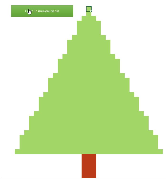 Excel formation - sapin noel - 12