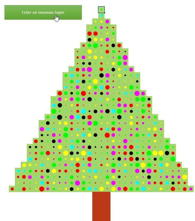 Excel formation - sapin noel - 14