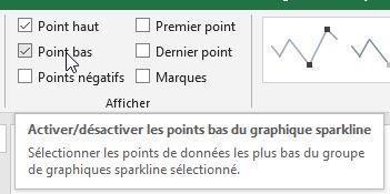 Excel formation - sparklines - 12