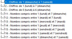Excel formation - est ce un week end - 02
