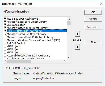 Excel formation - installer complément excel - 10