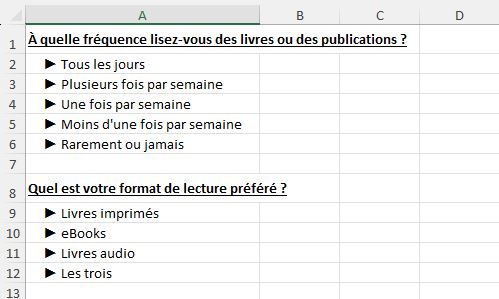Excel formation - Analyser un sondage avec Excel - 06