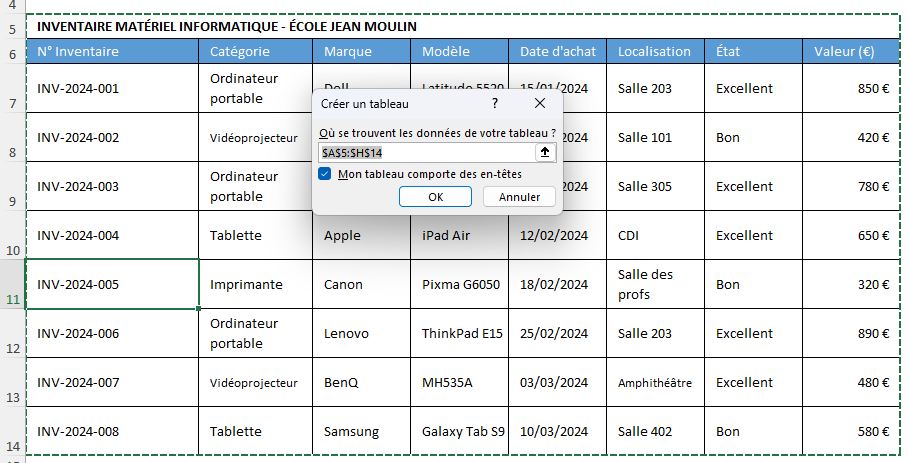 Excel formation - 0088-zoneImpression - 08