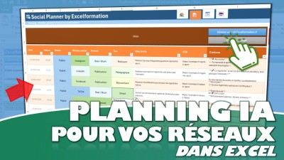 J’ai créé le planning Excel qui prépare vos publications à votre place : organisation de vos posts, idées et prompts IA
