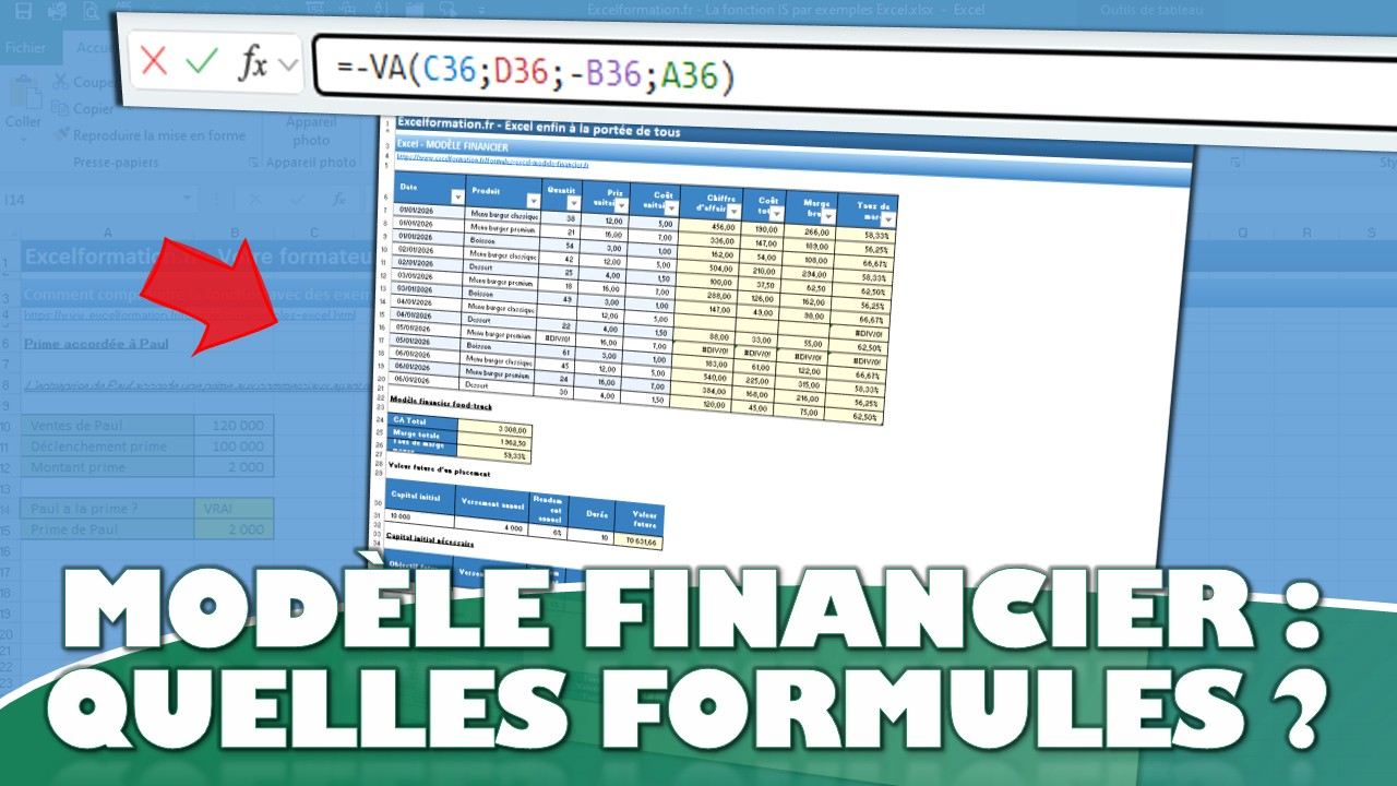 Les formules Excel indispensables pour créer un mini modèle financier